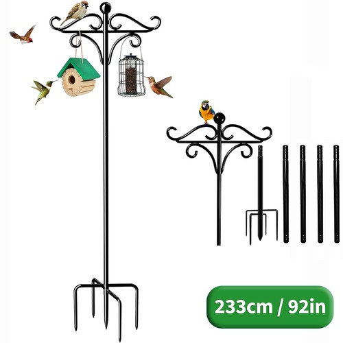 Adjustable bird feeder pole - adjustable,