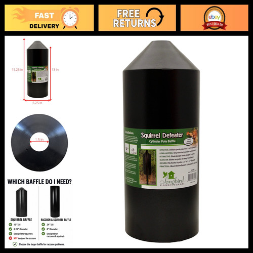 Squirrel proof cylinder pole - squirrel-proof,