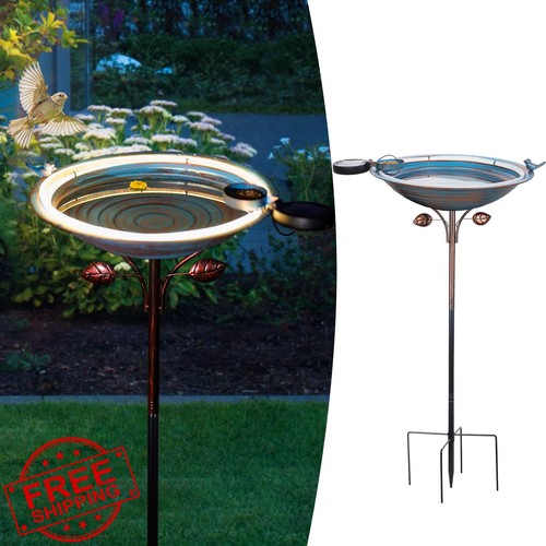Qipade metal bird bath stake - metal,