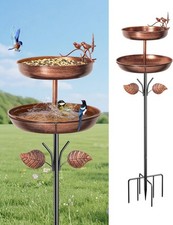 Metal Bird Bath for Outside